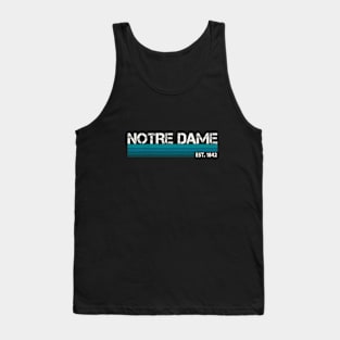 Notre Dame Retro EST. 1842 Tank Top